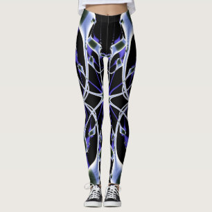 Trendy Geometric Fractal Leggings