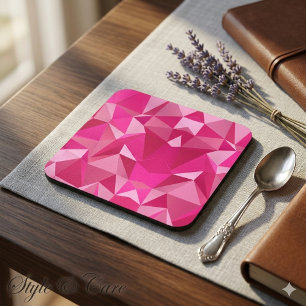 Trendy Geometric Halftone Print Hard plastic coast Coaster