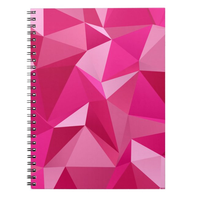 Trendy Geometric Halftone Print Photo Notebook (Front)