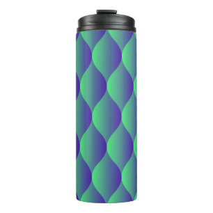 Trendy geometric pattern with abstract shapes in n thermal tumbler