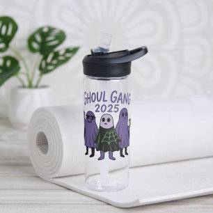 Trendy Ghoul Gang Coffee Squad Halloween 2025 Water Bottle