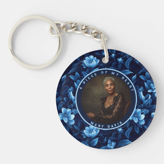 Trendy Gift Ideas Rose Flower Key Ring (Front)