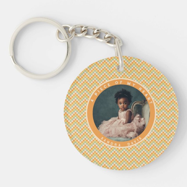 Trendy Gifts For Guys Stripe Pattern Key Ring (Front)