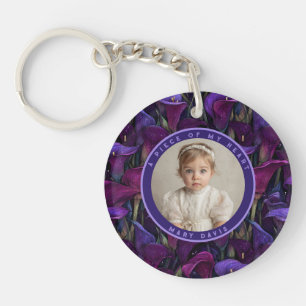 Trendy Gifts For Sister Custom Calla Lilies Key Ring