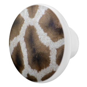 Trendy Giraffe Fur Skin - Rich Elegant Fashion Ceramic Knob