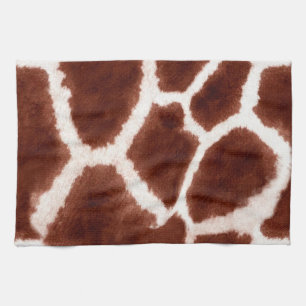 Trendy Giraffe Pattern Tea Towel