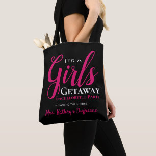 Trendy Girls Getaway Bachelorette Party Tote Bag