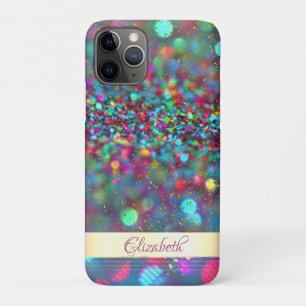 Trendy  Glitter Bokeh  Gold Confetti- Personalised Case-Mate iPhone Case