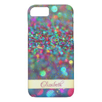 Trendy Glitter Bokeh Gold Confetti- Personalised