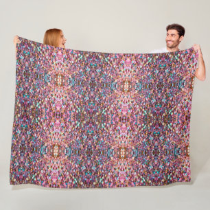 Trendy Glitter Opal Holographic Collection Fleece Blanket