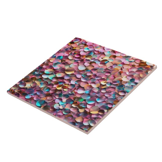 Trendy Glitter Opal Holographic Collection Tile (Side)
