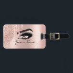 Trendy Glitter Rose gold Drips Modern Luggage Tag<br><div class="desc">Trendy GlTrendy Glitter Rose gold Drips Modern Luggage Tag</div>