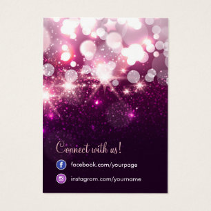 Trendy Glitter Sparkle Social Network Earring Card