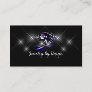 Trendy Glitzy Bling Jeweller Business Cards