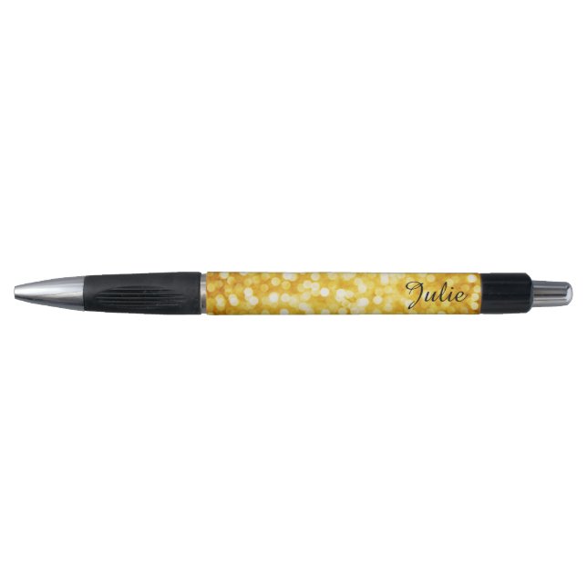 Trendy Gold Bokeh Pen (Front)