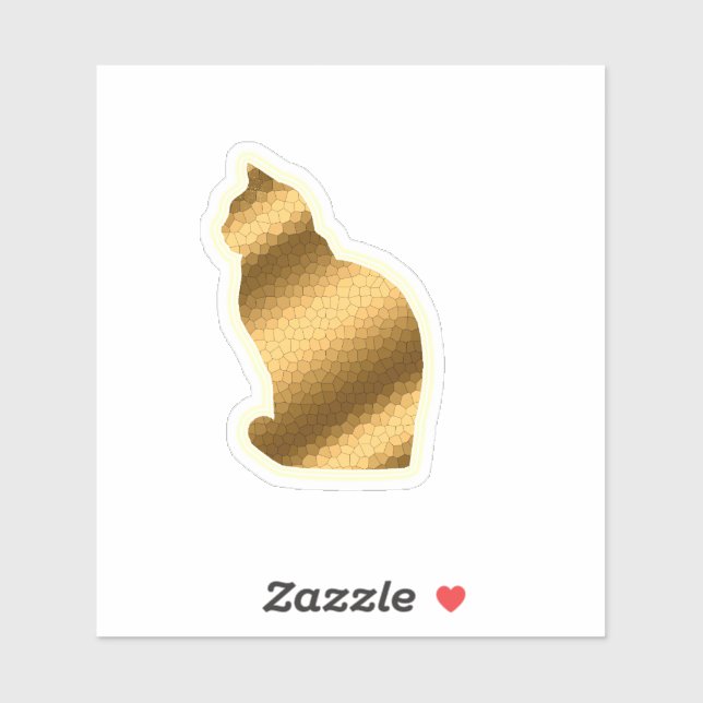 Trendy Gold Cat (Sheet)
