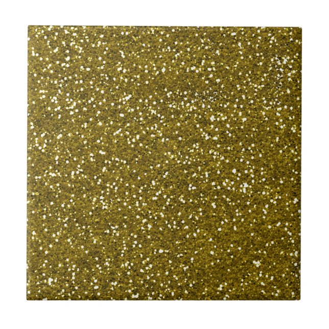 Trendy Gold Glitter Tile (Front)