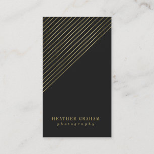 Trendy Gold Photography Business Cards