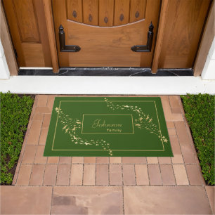 Trendy Gold Stars Monogrammed Doormat