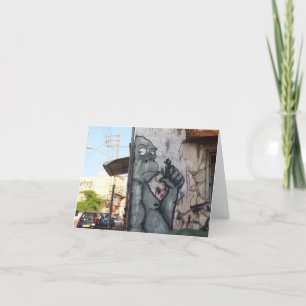 Trendy Gorilla Note Card