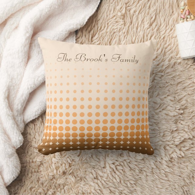 Trendy Gradient Polka Dots Custom Name Cushion (Blanket)