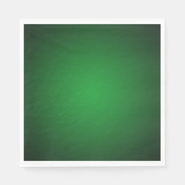 Trendy Grainy Green-Black Vignette Napkin (Front)