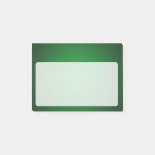 Trendy Grainy Green-Black Vignette Post-it Notes