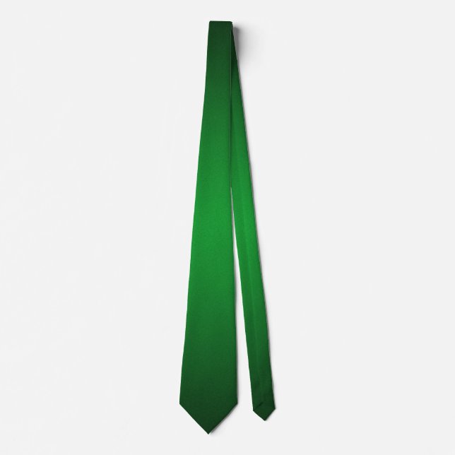 Trendy Grainy Green-Black Vignette Tie (Front)