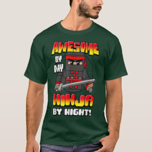 Trendy Graphic Awesome By Day, Ninja By Night T-Shirt