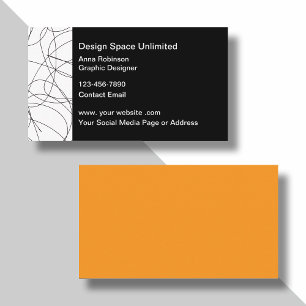 Trendy Graphic Designer Stylish Business Cards