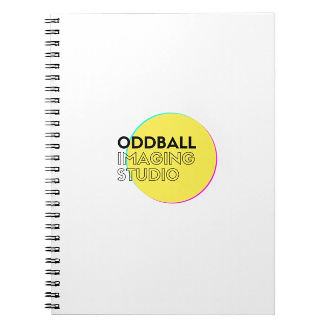 Trendy Graphic Spiral Photo Notebook | Custom Logo (Front)