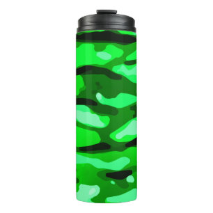 Trendy Green Abstract Pattern Thermal Tumbler