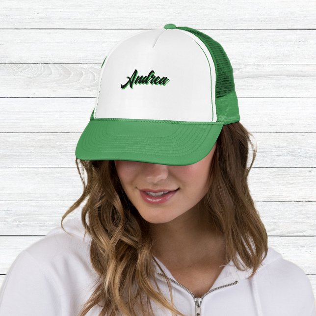 Trendy Green Cap with Name – Unisex Stylish  (Creator Uploaded)