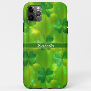 Trendy Green Clover 4 Lists Collection Case-Mate iPhone Case