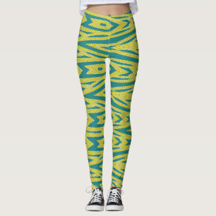 Trendy green colour pattern "Ratti_Creative_Arts" Leggings