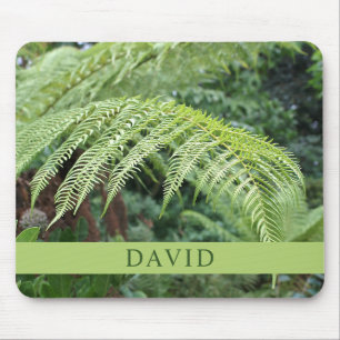 Trendy Green Fern Mouse Mat