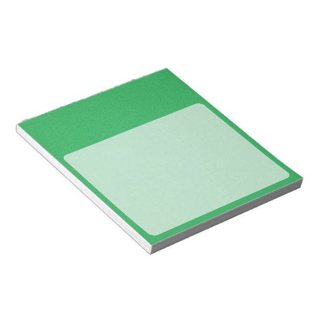 Trendy Green Grainy Background Notepad (Angled)