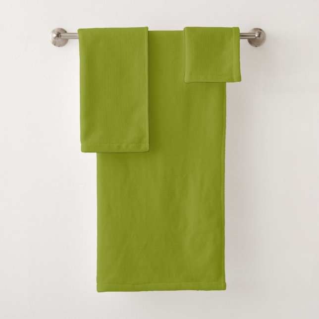 Trendy Green (solid colour) Bath Towel Set (Insitu)
