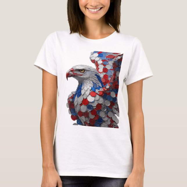 Trendy Grey AMERICAN EAGLE Text Design T-Shirt (Front)