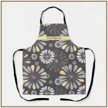 Trendy Grey and Yellow Floral