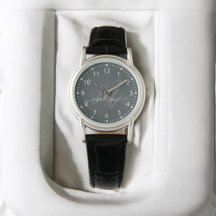 Trendy Grey Stylish Monogram Initial and Name