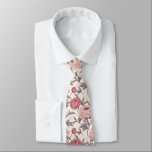 Trendy Groomsman Gift Peonies Floral Tie<br><div class="desc">This patterned tie delivers classic appeal with contemporary styling, perfect for enhancing suits during interviews, receptions, or formal events, targeting customers seeking elegant menswear accessories with visual depth . Trendy Groomsman Gift Peonies Floral … A3royalstarsPatt , anniversary gift for couple , romantic anniversary gift , wedding , birthday gifts for...</div>