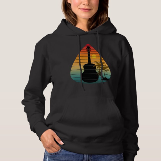 TRENDY GUITAR PICK SUNSET  HOODIE (Front)