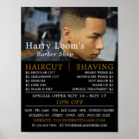 Trendy Hair Cut, Men's Barbers Advertising