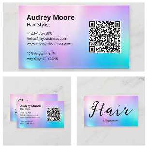 Trendy Hair Salon Hair Stylist Beauty Salon  Business Card