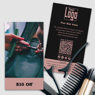 Trendy Hairdresser Image $10 Off Discount Card