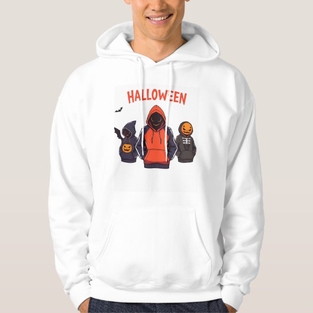 Trendy Halloween hoodie monsters (Front)