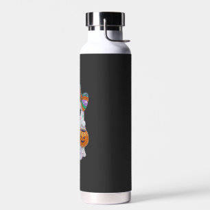 Trendy Halloween Rhinestones Ghost Water Bottle