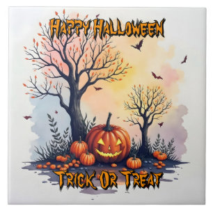Trendy Halloween Spooky Cute Collection Tile