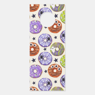 Trendy Halloween Spooky Funky Doughnuts  Door Hanger